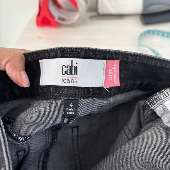 Cabi Straight Leg Jeans size 4 Smolder Wash Mid Rise 3560 Stretch - Picture 11 of 11